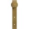 Ekena Millwork Premium J-Strap Roller Hanger w/ Bolts for Barn Door for 1 3/4" Doors, Jacob's Gold GB60014RJG - alternate 2
